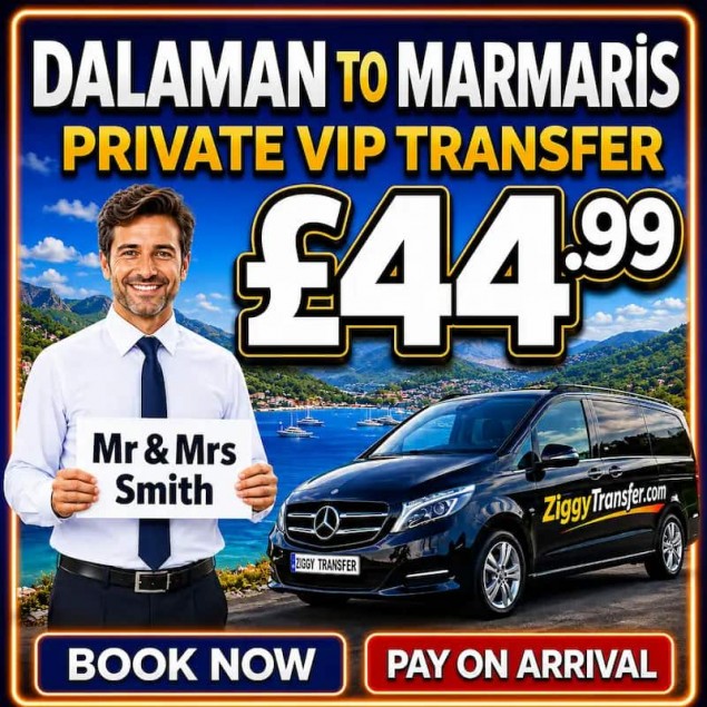 Dalaman Airport to Marmaris Green Nature Diamond Hotel taxi transfer